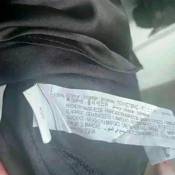 Zara FLOWY SATIN EFFECT Long Sleeve Shirt size M - Picture 8 of 9